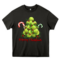 Asphalt Merry Christmas Tennis Heavy Core Tee - RanaPortraitStore