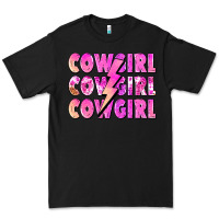 Black cowgirl cowgirl lightning bolt Premium Tee - Zillion Design Studio