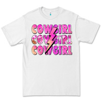 White cowgirl cowgirl lightning bolt Premium Tee - Zillion Design Studio