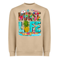 Mushroom nurse life summer Heavyweight Sweatshirt - AdoDesignShop