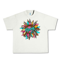 Pistachio racing sunflower front Urban Heavy Tee - AdoDesignShop