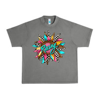 Tornado racing sunflower front Urban Heavy Tee - AdoDesignShop