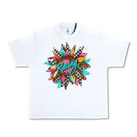 White racing sunflower front Urban Heavy Tee - AdoDesignShop