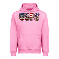 Fuchsia Pink usps 4th of july Urban Hoodie - CowGirlArtShop
