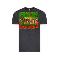 Vintage Black merry christmas tumbler Vintage Tee - BundleAndBundleShop