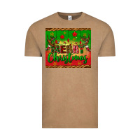 Merry Christmas Tumbler Vintage Tee | Teevron