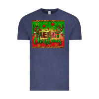 Vintage Denim merry christmas tumbler Vintage Tee - BundleAndBundleShop
