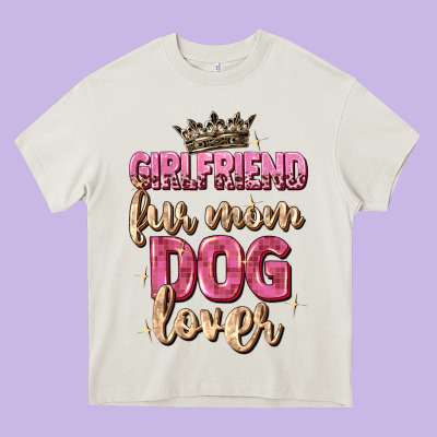 Girlfriend  Fur Mom Dog Lover Heavy Core Tee Designed By Zillion Design Studio