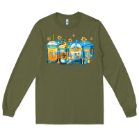 Army Green hanukkah coffee Long Sleeve Tee - Jasminsmagicworld