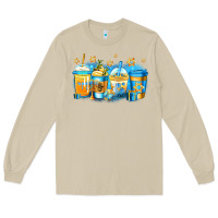 Mushroom hanukkah coffee Long Sleeve Tee - Jasminsmagicworld
