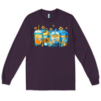 Plum hanukkah coffee Long Sleeve Tee - Jasminsmagicworld