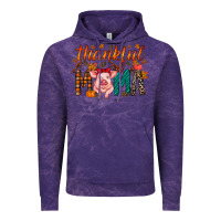 Cloud Purple thankful mama pig Vintage Hoodie - RacoonDesign