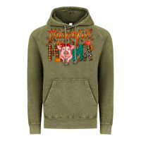 Vintage Olive thankful mama pig Vintage Hoodie - RacoonDesign