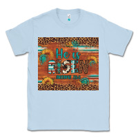 Dusty Blue he is risen gemstone sunflower leopard Classic Tee - Artiststas