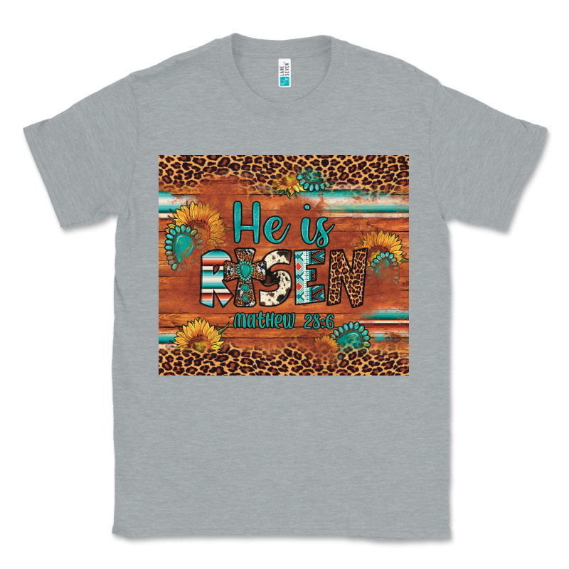 He Is Risen Gemstone Sunflower Leopard Classic Tee by Artiststas | Teevron