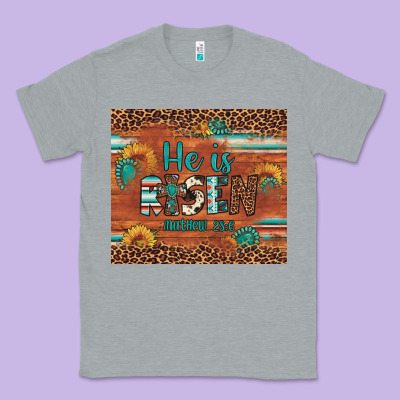He Is Risen Gemstone Sunflower Leopard Classic Tee Designed By Artiststas