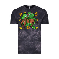 Cloud Black cowboy with shamrock Vintage Tee - Artiststas