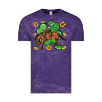 Cloud Purple cowboy with shamrock Vintage Tee - Artiststas