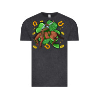 Vintage Black cowboy with shamrock Vintage Tee - Artiststas