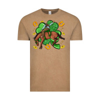 Vintage Coffee cowboy with shamrock Vintage Tee - Artiststas