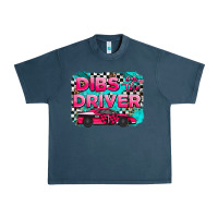 Midnight Navy dibs on the driver background Urban Heavy Tee - AdoDesignShop
