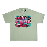 Oil Green dibs on the driver background Urban Heavy Tee - AdoDesignShop