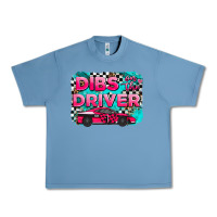 Pebble Blue dibs on the driver background Urban Heavy Tee - AdoDesignShop