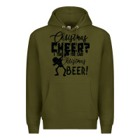 Army Green Christmas Cheer I Thought You Said Christmas Beer Premium Hoodie - Bettercallsaul