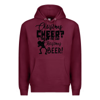 Burgundy Christmas Cheer I Thought You Said Christmas Beer Premium Hoodie - Bettercallsaul
