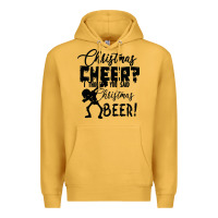 Mustard Christmas Cheer I Thought You Said Christmas Beer Premium Hoodie - Bettercallsaul