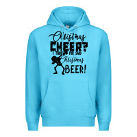 Ocean Blue Christmas Cheer I Thought You Said Christmas Beer Premium Hoodie - Bettercallsaul