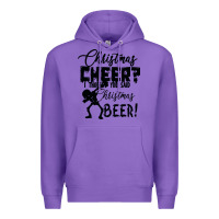Purple Christmas Cheer I Thought You Said Christmas Beer Premium Hoodie - Bettercallsaul