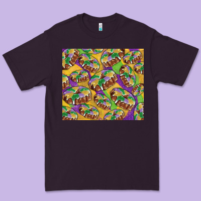 Premium Tee Mardi gras king cake