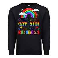 Black come to the gay side we have rainbows Premium Sweatshirt - LillyAllenDesigns