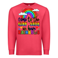Cardinal come to the gay side we have rainbows Premium Sweatshirt - LillyAllenDesigns
