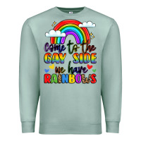 Seafoam come to the gay side we have rainbows Premium Sweatshirt - LillyAllenDesigns