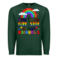 Sports Green come to the gay side we have rainbows Premium Sweatshirt - LillyAllenDesigns