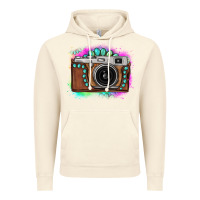 Vintage Artic tie dye gemstone vintage camera Vintage Hoodie - FaDigitalArtStudio