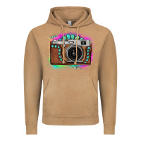 Vintage Camel tie dye gemstone vintage camera Vintage Hoodie - FaDigitalArtStudio
