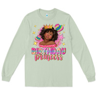 Matcha birthday princess with afro girl Long Sleeve Tee - NancyCooperArtShop