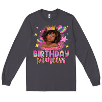 Smoke birthday princess with afro girl Long Sleeve Tee - NancyCooperArtShop