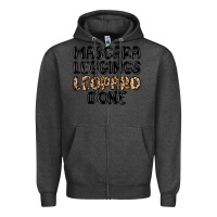 Charcoal Heather mascara leopard done Zipper Hoodie - MaliasSmallBusiness