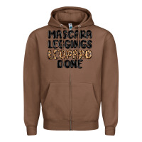 Chestnut mascara leopard done Zipper Hoodie - MaliasSmallBusiness