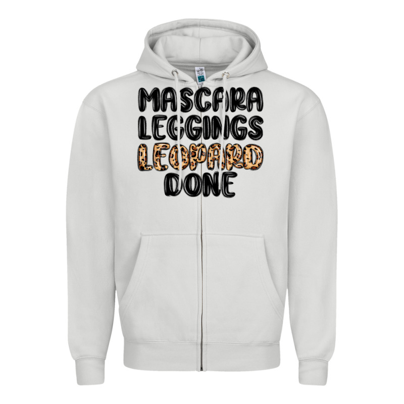 Mascara Leopard Done Zipper Hoodie by MaliasSmallBusiness | Teevron