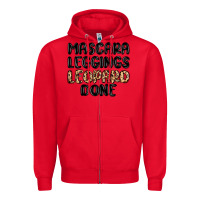 Red mascara leopard done Zipper Hoodie - MaliasSmallBusiness