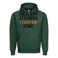 Sports Green mascara leopard done Zipper Hoodie - MaliasSmallBusiness