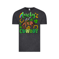 Vintage Black lucky cowboy Vintage Tee - Artiststas