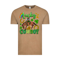 Vintage Coffee lucky cowboy Vintage Tee - Artiststas