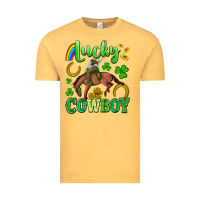 Vintage Mustard lucky cowboy Vintage Tee - Artiststas