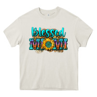 Cream blessed mimi Heavy Core Tee - Zillion Design Studio
